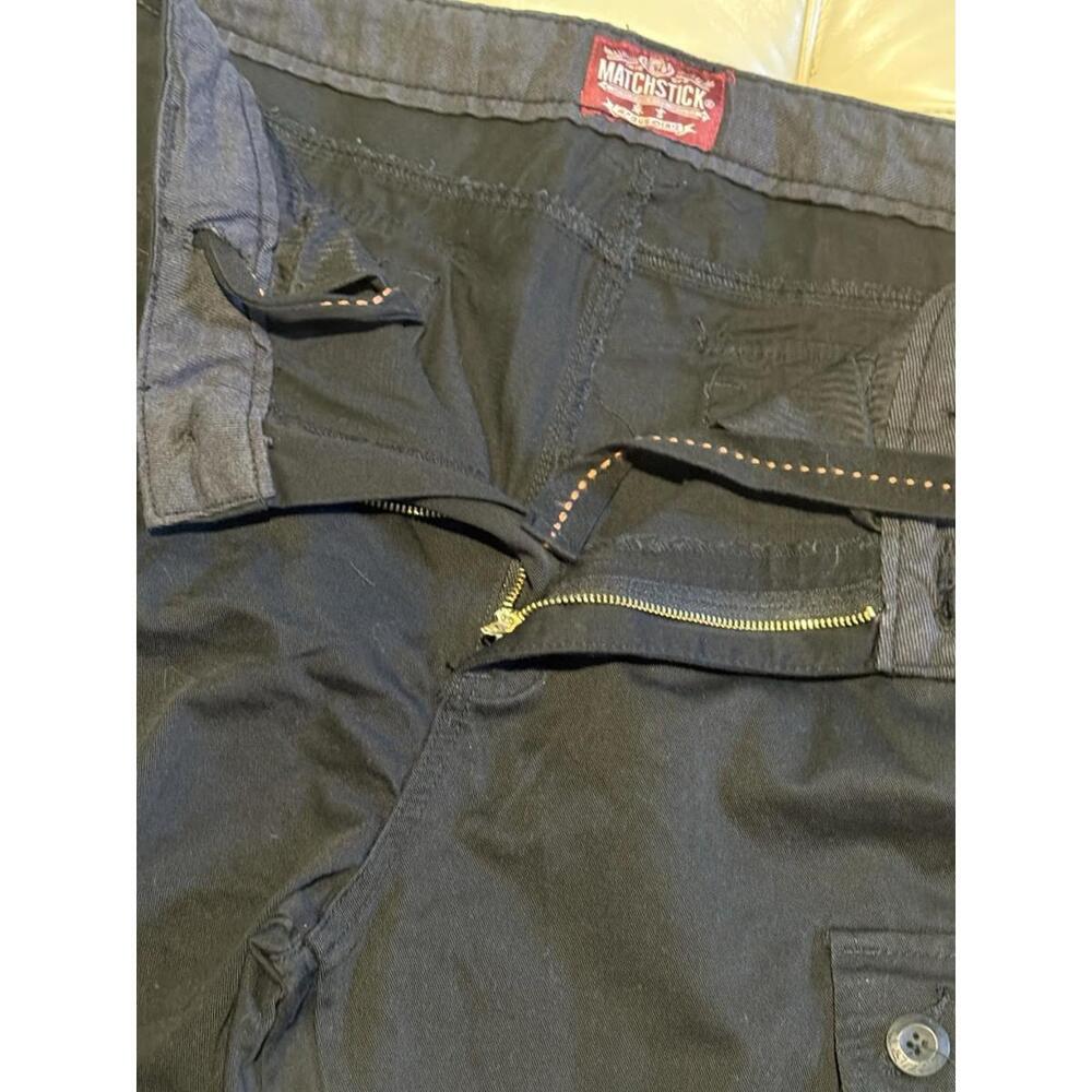 Black Matchstick Union Workwear Cargo Utility Pants Argus Mens 34X31